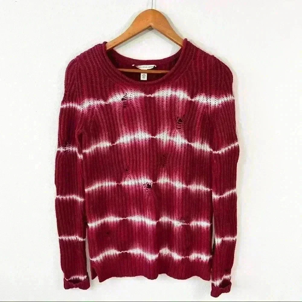 Cotton by Autumn Cashmere distressed sweater